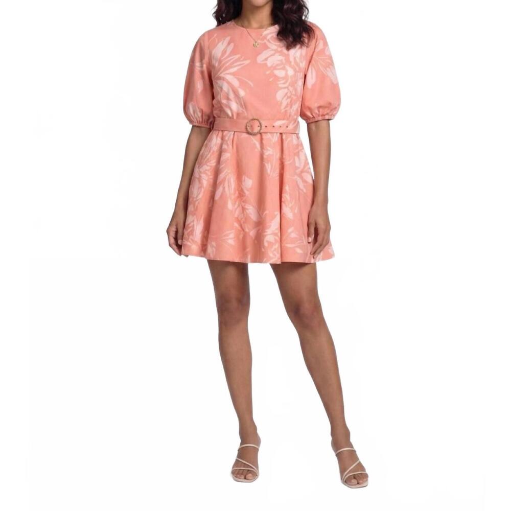 NEW PROSPERINA mums the word mini dress in pink